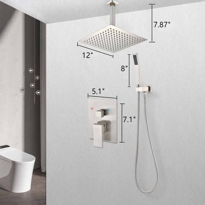 All-In-One Kit with Rough in-Valve, Brushed Nickel