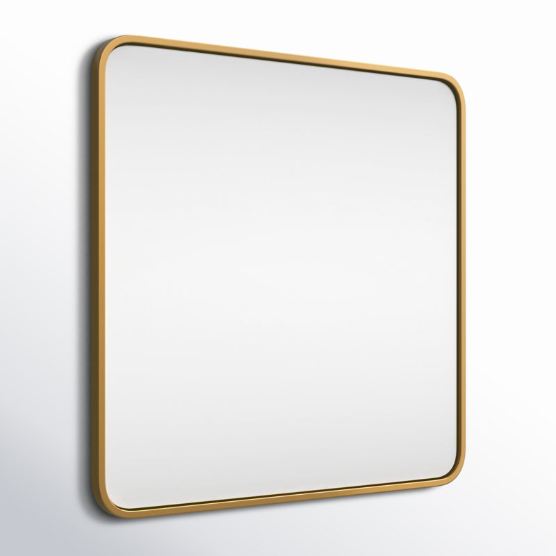 Miroir mural Marengo, 30 po x 30 po , Laiton