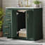 Ensemble de meuble-lavabo 36 po avec lavabo en céramique, armoire de rangement en bois massif, ensemble de meuble-lavabo autoportant avec 3 tiroirs et portes à fermeture douce