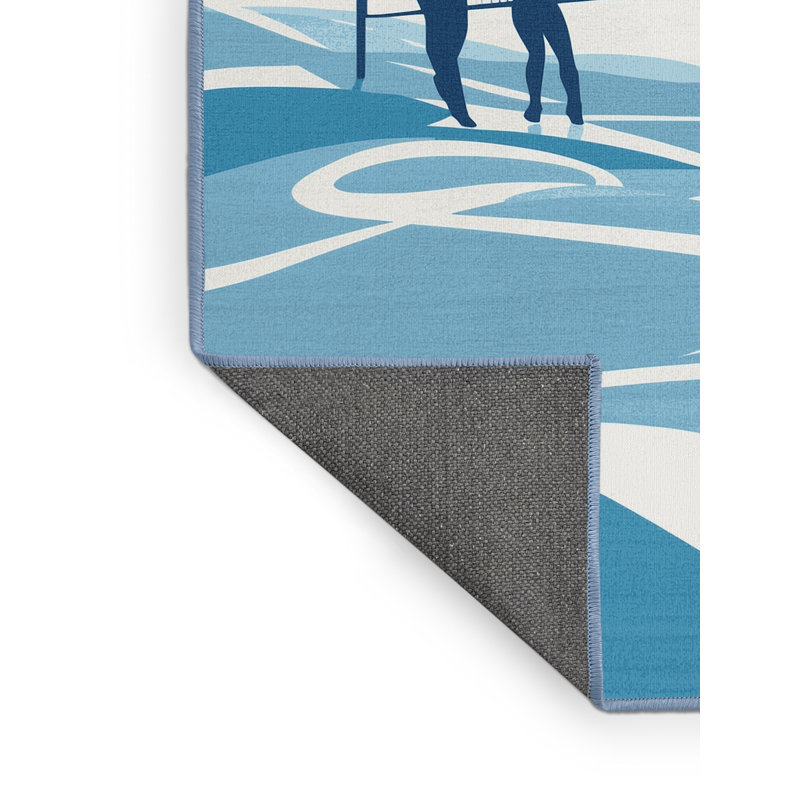 Tapis de plage doux et moelleux de plage de volleyball Ellman Beach - beige BabyLue, 3 X 5