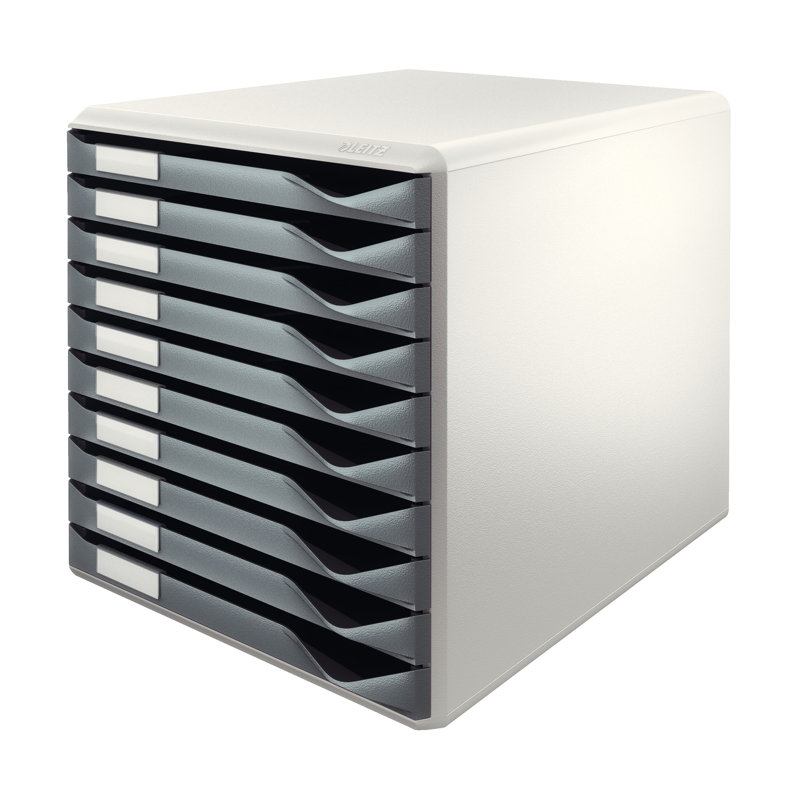 Plastic Desk Organiser, Grey