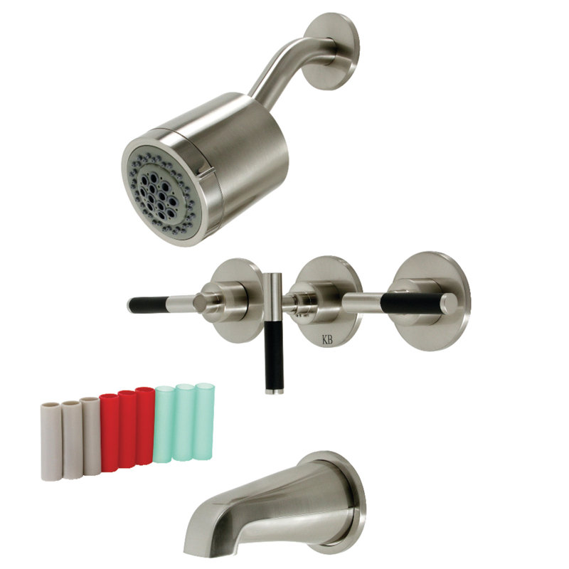 Robinet de baignoire et douche Kaiser, Nickel brossé