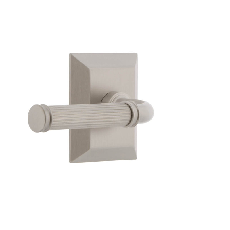 Mannequin simple avec rosette Grandeur Fifth Avenue Square, Gaucher, Nickel satiné