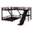 L-Shaped Bunk Bed With Loft Bed, Metal Triple Bunk Bed With Slide And USB Ports-1472402568