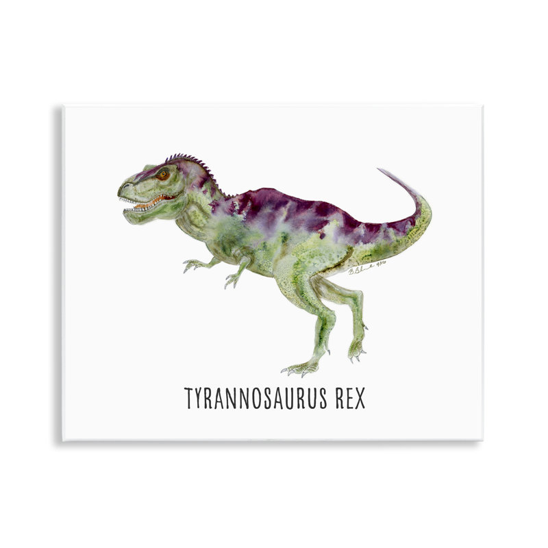  Tyrannosaurus Rex Dinosaur Learning Wall Plaque Art by Brett Blumenthal