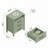 Allysyn 26.1" 3 Drawer Nightstand-300643086