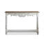 Console rectangulaire en bois massif blanc