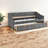 Space-saving Twin Daybed With Storage, Soft Upholstered Grey Modern Design
