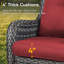 Swivel and sliding wicker patio chairs-2117509975-2119223131