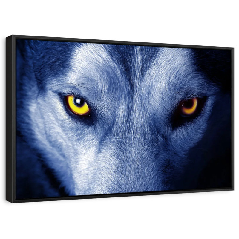 Animal «Mystic Wolf Eyes», reproduction sur toile, H 9 po x l 13 po