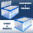 Mount-It! Collapsible Crate For Storage, Folding Plastic Container With Attached Lid, 23X15X13 Inches, 65L Liter Capacity 