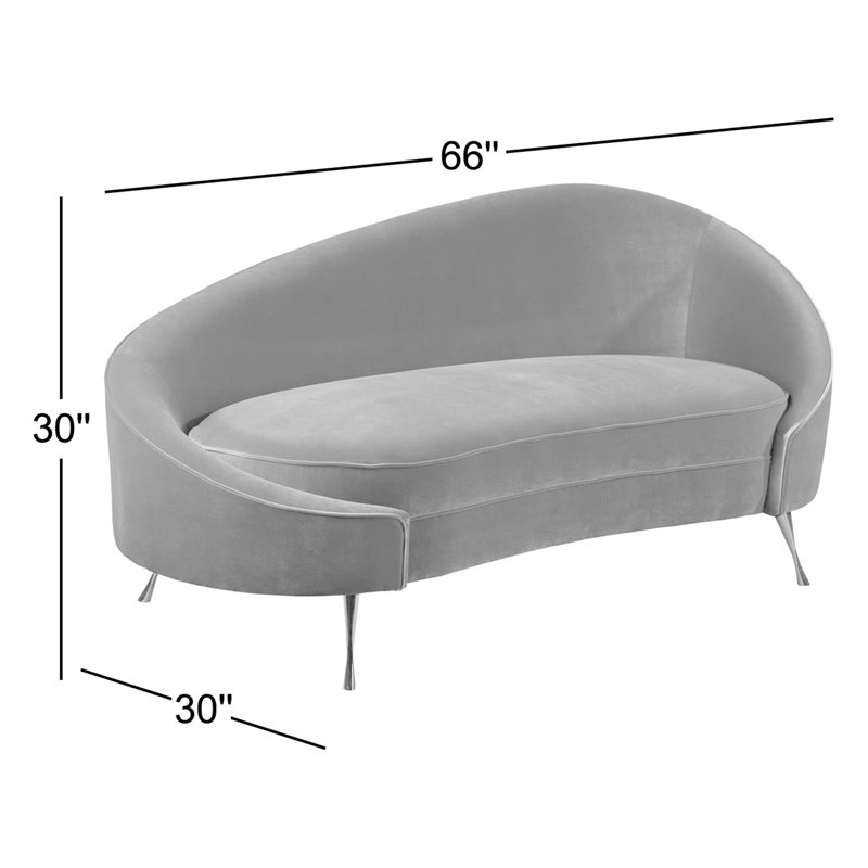 Abigail Chaise Lounge, Ember Performance Velvet