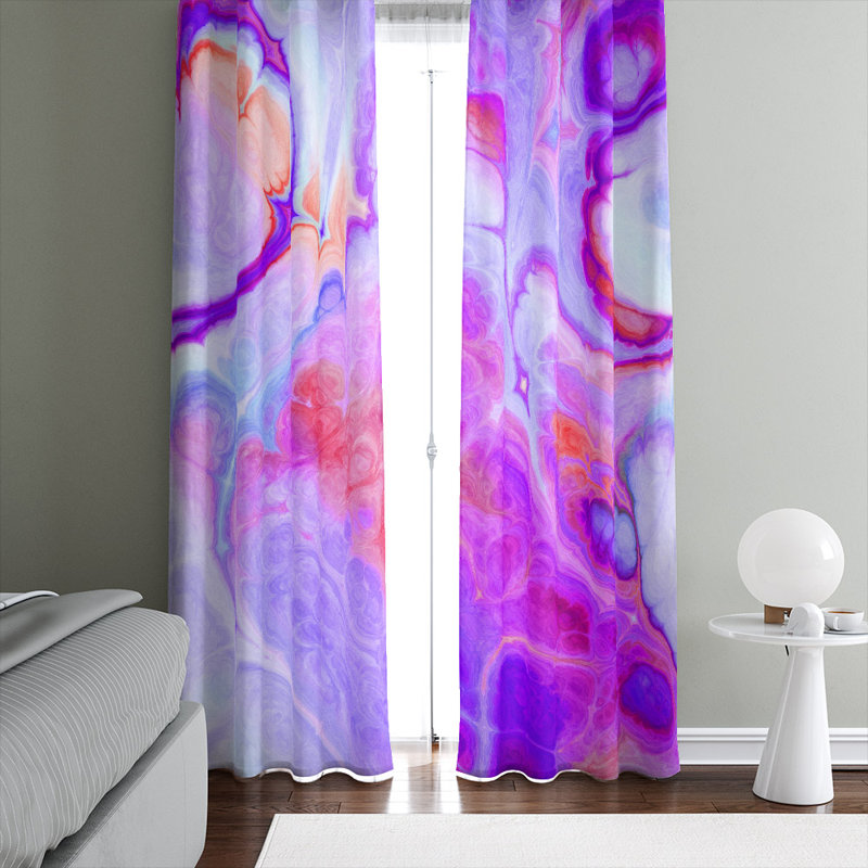 Panneau de rideau simple semi-transparent Wirrida, L 40 po x L 61 po