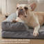 Canapé-lit orthopédique pour chien en mousse à mémoire de forme avec traversin de soutien, housse lavable amovible et support articulaire-88152552-113956655