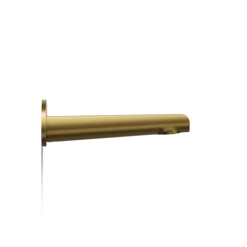 Avid Wall-Mount Bath Spout, Vibrant Brushed Moderne Brass