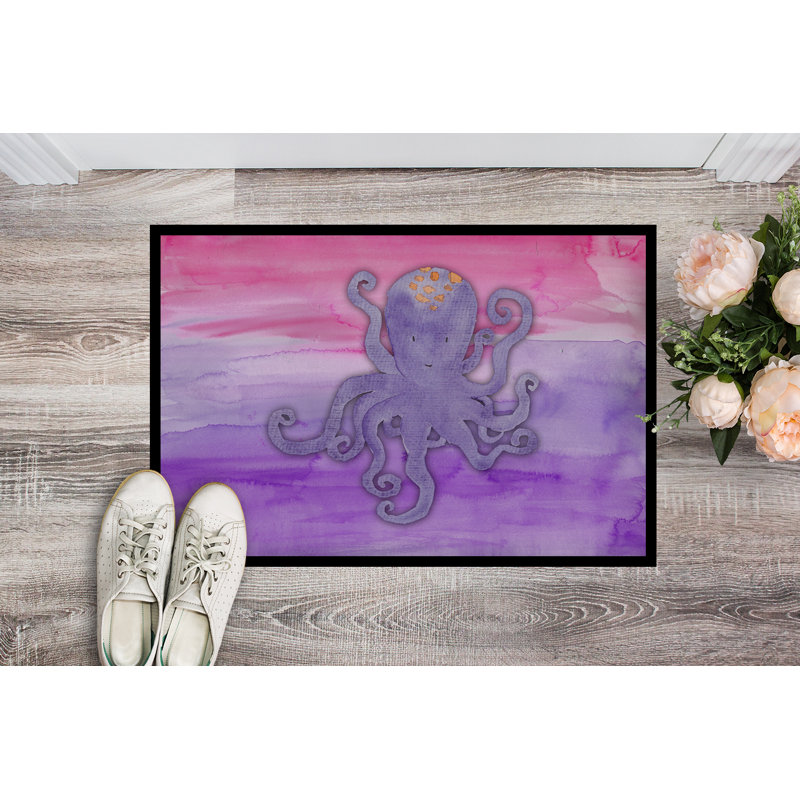 Tapis d’extérieur anti-dérapant octopus Wesley, H 0,2 po x l 36 po x P 24 po