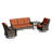 Solene Wicker 5 - Person Patio Conversation Set with Cushions-1080534145