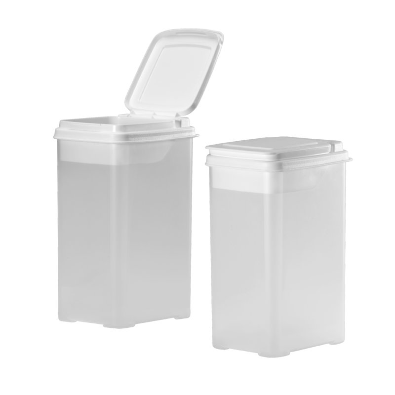 All Purpose Storage Dispenser for Sugar, Flour with Flip Lid and Scoop-2 Pack