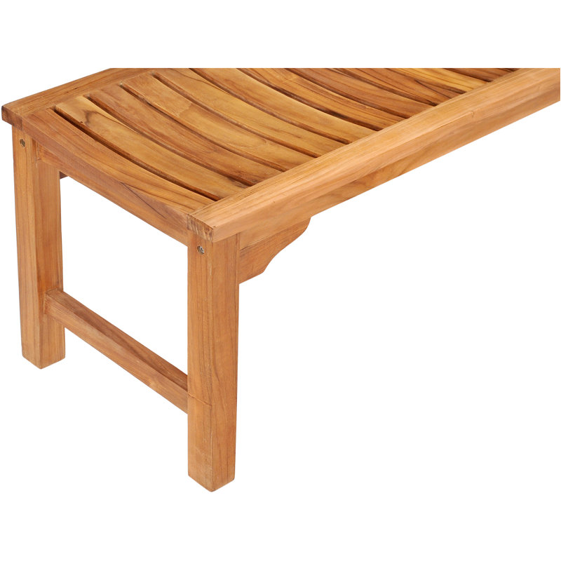 Wood Shower Bench, 18" H x 72" W x 18" D
