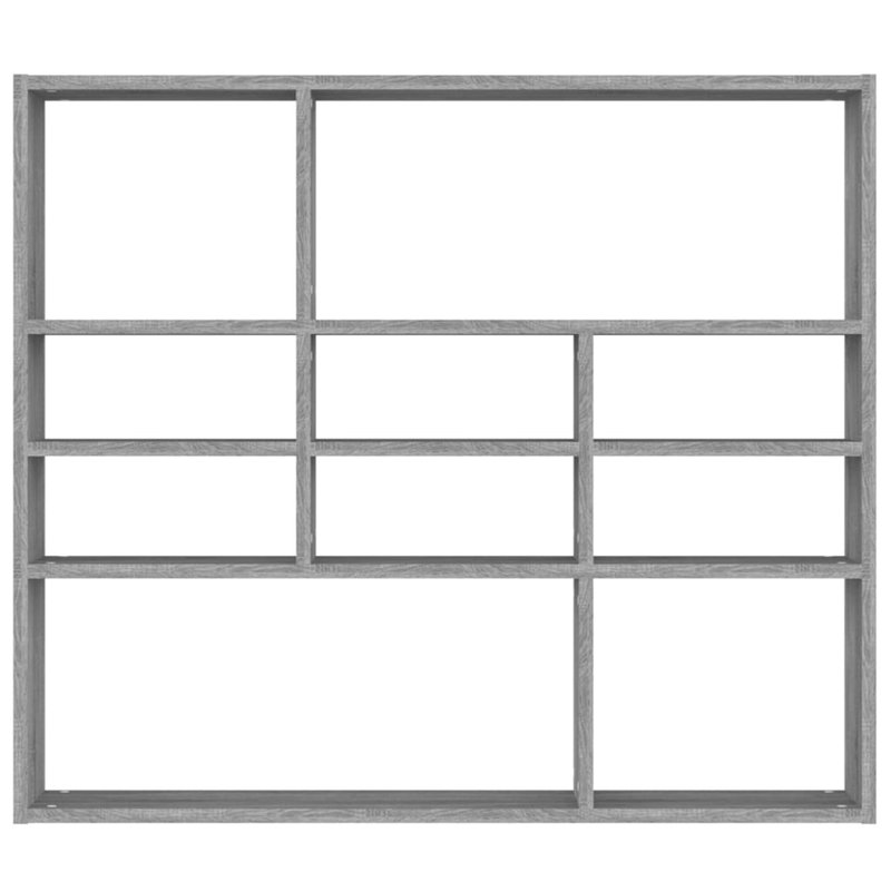 Ramus 10 Piece Wood Accent Shelf, Grey Sonoma