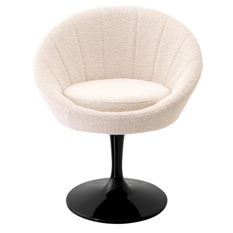 O'Neill Upholstered Dining Chair, Bouclé Cream