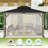 Aoodor Mosquito Netting Screen for Gazebo-95272003-109048729