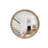 Round Wall Mirror With Beaded Frame-1417915546