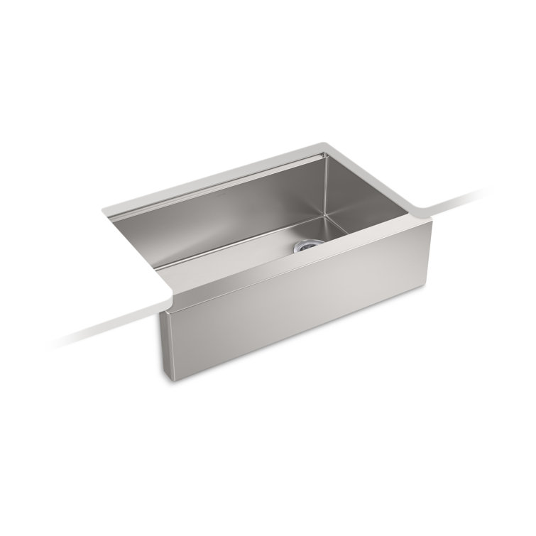 Strive® 32-1/2 In. Undermount Single-Bowl Farmhouse Workstation Kitchen Sink