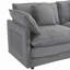 Canapé modulaire, canapé modulaire en L 112,6 po en L, conception modulaire avec poches de rangement latérales-2125350214