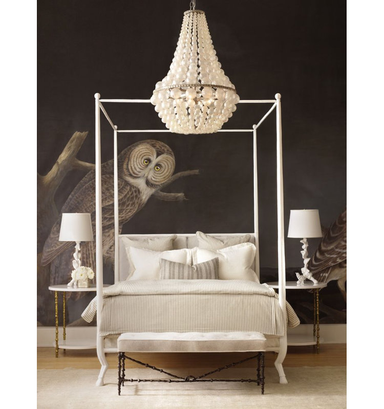 Faline Upholstered Canopy Bed, King