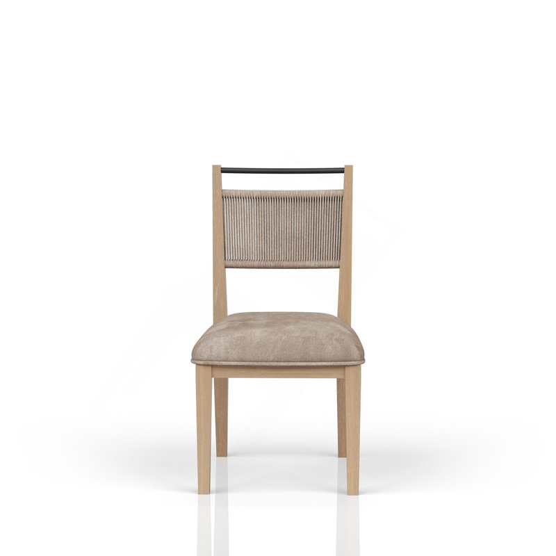 Ensemble de 2 chaises carrées / caramel