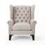 Chaise d'appoint de conception attrayante - fabrication beige