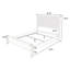 Grand lit de style contemporain rustique avec tête de lit attrayante pour la chambre à coucher