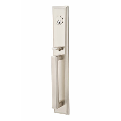 Emtek Melrose Full Length Single Cylinder Tubular Entryset w/ Verve Knob