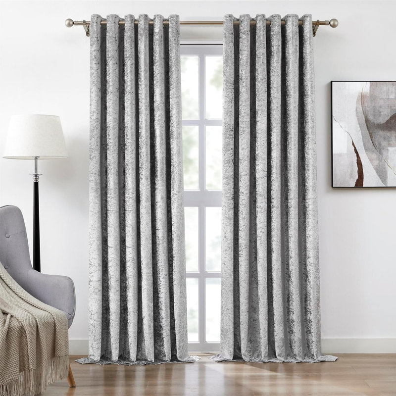 Velvet Blackout Curtain Panel Pair