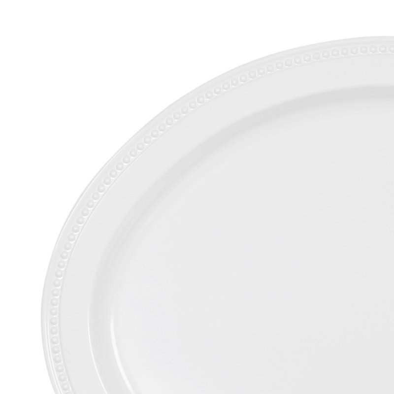 Elite Global Solutions Venetian Melamine Platter, White