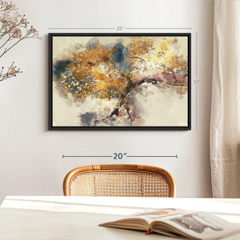 Arbre d'automne floral et botanique, H 25 po x l 17 po