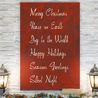 " Snowflakes On Red I "