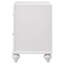 Table de chevet 2 tiroirs blanche
