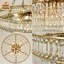 Lustre en cristal réglable 11 lumières, finition cuivre - prêt pour plafond incliné, 3 couleurs interchangeables, hauteur de 19,7 po à 56,1 po-1315308200-1315942161-1315942157