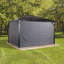 Rideaux bruns Sojag pour abri de jardin Genova, polyester-90565047-90565048