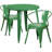 Duluth 30'' Round Metal Indoor-Outdoor Table Set with 2 Arm Chairs-24678680-24678687