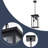 Modern Industrial Black Outdoor Pendant Light With Clear Glass Panels, 3-Light Exterior Hanging Lantern With Adjustable Chain For Porch, Patio, Entryway And Gazebo, Weather-Resistant Farmhouse Ceiling Lighting Fixture In Matte Black Finish-1015652308-1015652309-1015652307