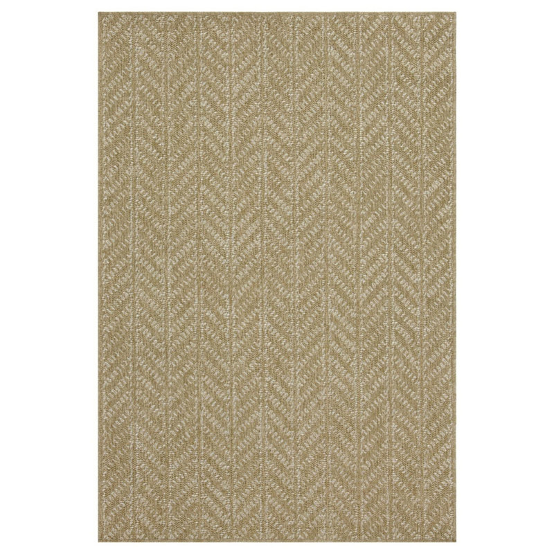 Tapis intérieur / extérieur en jute / blanc Earth Earth_NTL1014, Rectangle 7 pi 10 po x 10 pi 3 po