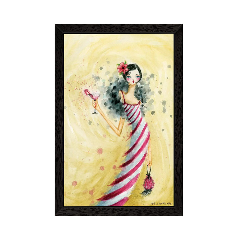 Bella Pilar - Print on Canvas, 66.04 cm H x 45.72 cm W, Black Floater Framed
