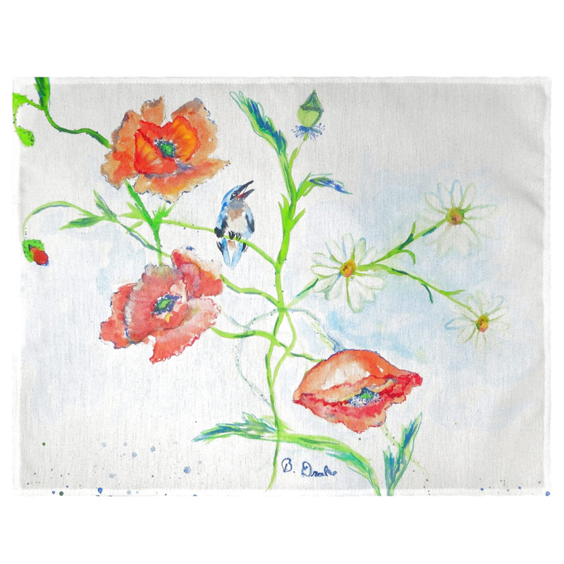 Napperon Armijo Poppies and Daisies 18 "