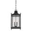 Lanterne suspendue d'extérieur noir mat H 24,5 po Dunnmore
