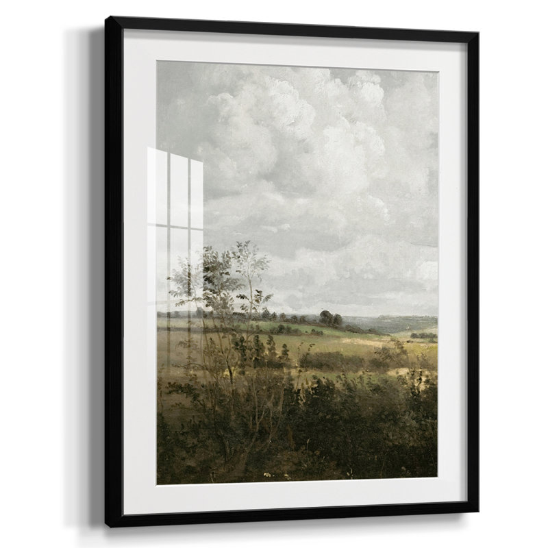 Paysage rétro CCxxxi - impression encadrée