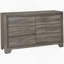 Commode 6 tiroirs en chêne brun