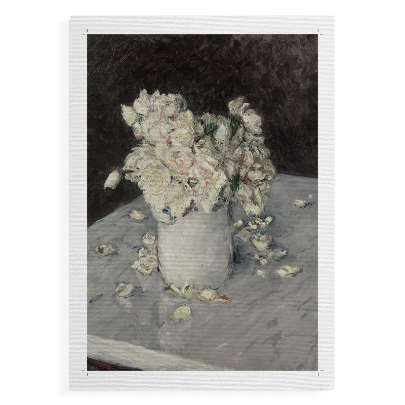 Imprimé floral rétro CCXCV - impression sur toile seulement - non encadrée, H 18 po x l 12 po